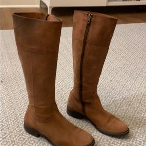 J.Crew knee high leather brown boots 6.5